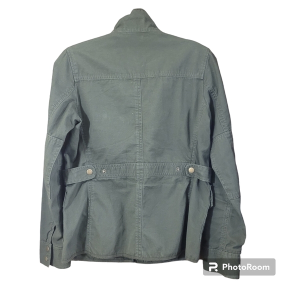 KUT from the Kloth army green zip front snap closure jacket - Picture 2 of 7